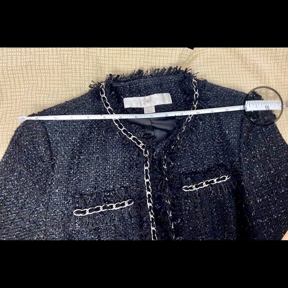 Classy sequin tweed crop jacket - Picture 10 of 15